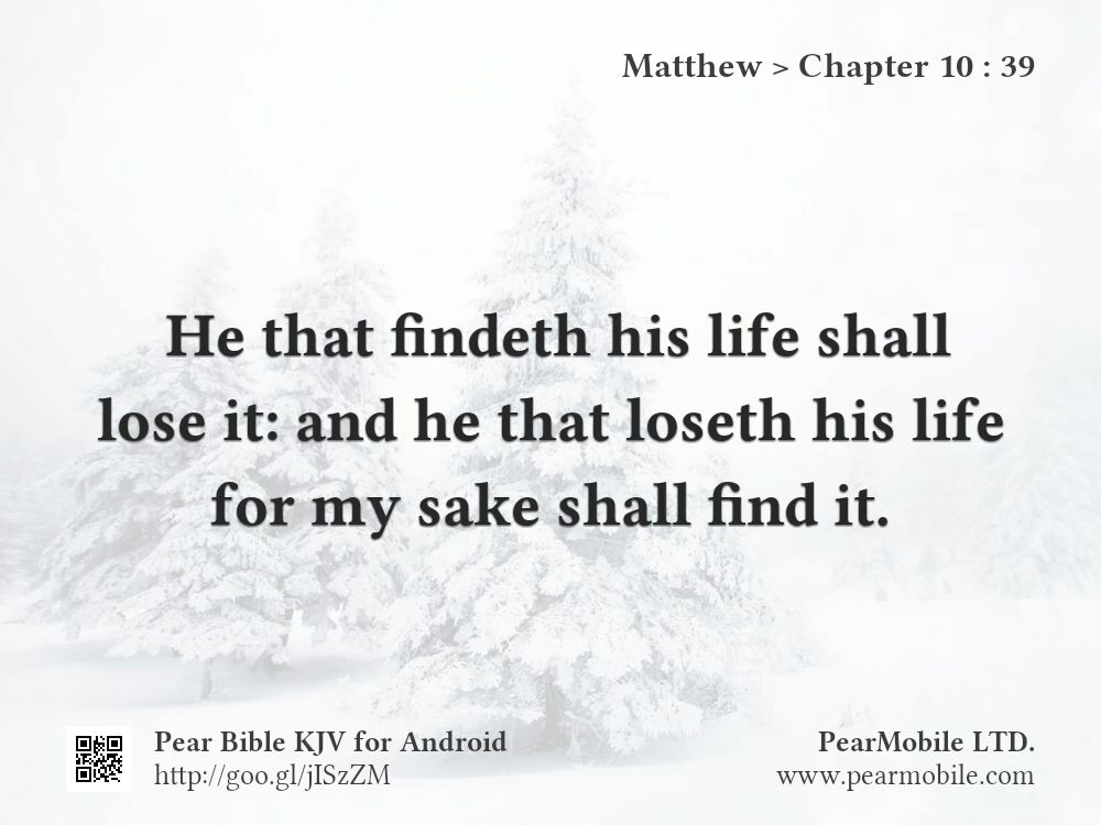 Matthew, Chapter 10:39